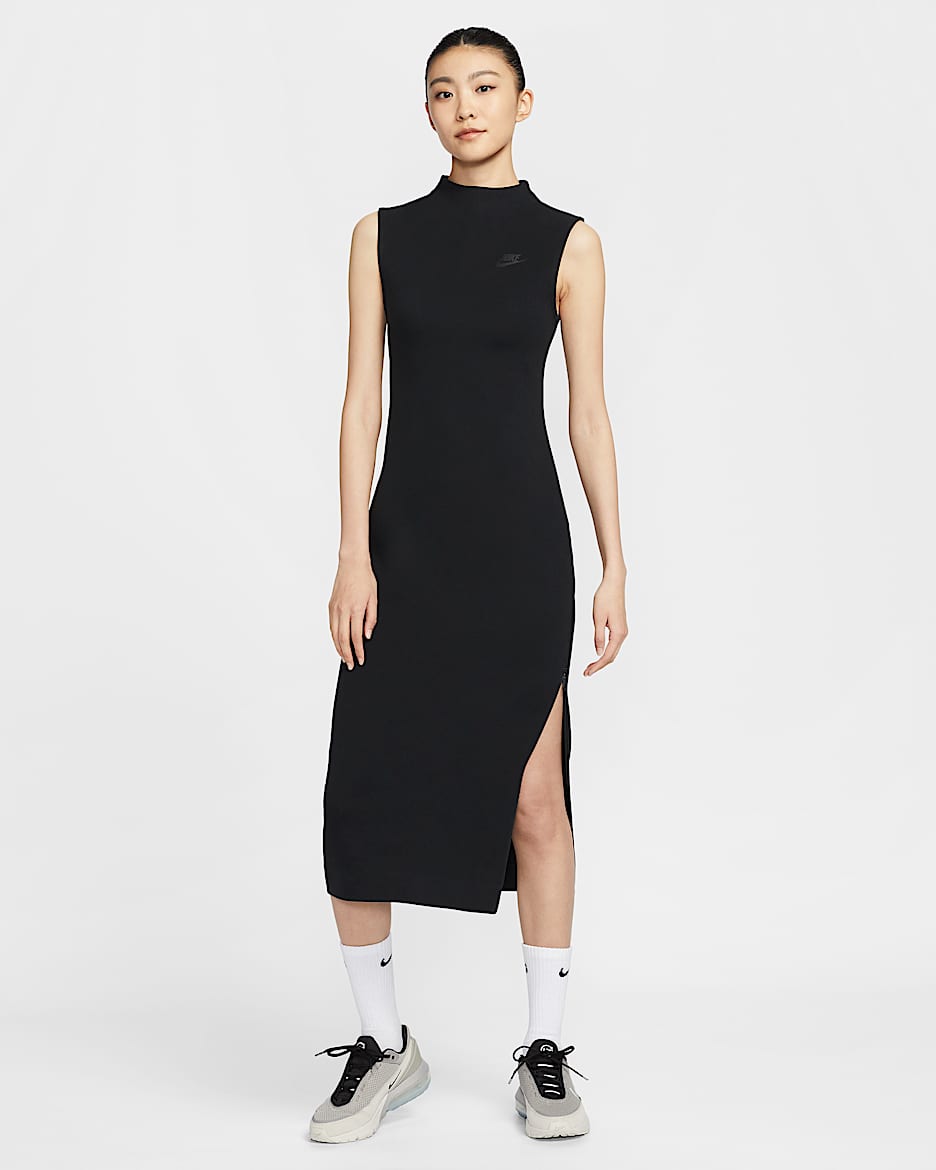 ★Nike★ Sportswear Tech Fleece Slim Maxi Tank Dress W Black W+NSW+TCH+FLC+MAXI+TANK+DRESS.png